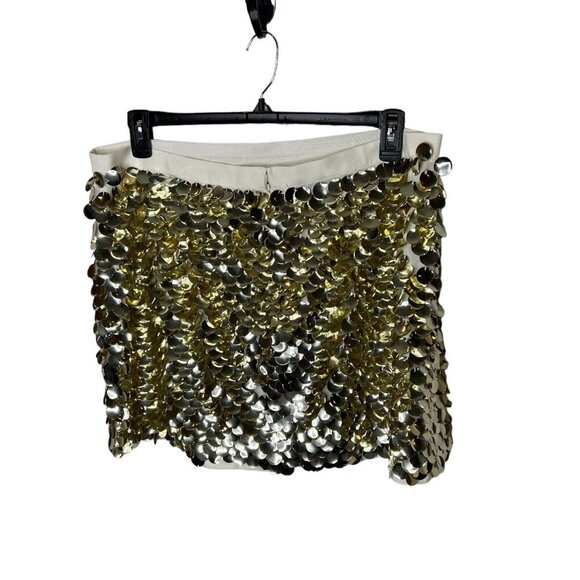 J. Crew $228 Collection Limited Edition Circle Sequin Mini Skirt Size 0 BR535 - Picture 6 of 9
